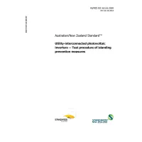 AS/NZS IEC 62116:2020