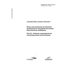 AS/NZS IEC 60670.22:2012 AS/NZS IEC 60670.22:2012