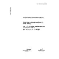 AS/NZS 60745.2.8:2009