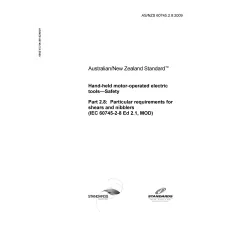 AS/NZS 60745.2.8:2009 AS/NZS 60745.2.8:2009