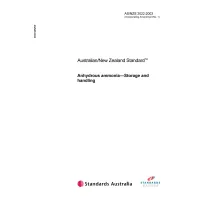 AS/NZS 2022:2003
