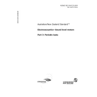 AS/NZS IEC 61672.3:2019
