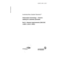 AS/NZS 11801.1:2019 AS/NZS 11801.1:2019