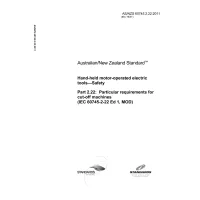 AS/NZS 60745.2.22:2011