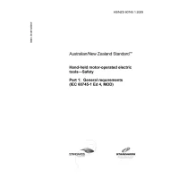 AS/NZS 60745.1:2009