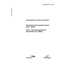 AS/NZS 60745.1:2009 AS/NZS 60745.1:2009