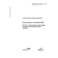 AS/NZS IEC TR 61000.2.14:2009