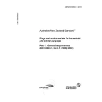 AS/NZS 60884.1:2013