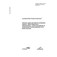 AS/NZS CISPR 25:2010
