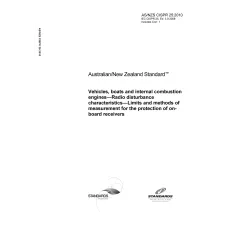 AS/NZS CISPR 25:2010 AS/NZS CISPR 25:2010