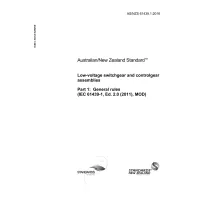 AS/NZS 61439.1:2016
