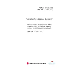 AS/NZS 60112:2003