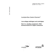 AS/NZS IEC 60947.7.4:2015