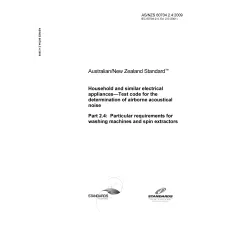 AS/NZS 60704.2.4:2009 AS/NZS 60704.2.4:2009