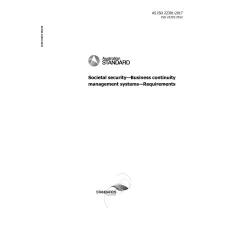 AS ISO 22301:2017 AS ISO 22301:2017