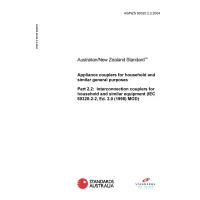 AS/NZS 60320.2.2:2004