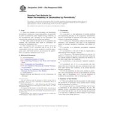 ASTM D4491-99a(2009) ASTM D4491-99a(2009)