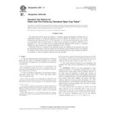 ASTM D92-11 ASTM D92-11