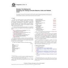 ASTM C140-13 ASTM C140-13