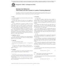 ASTM D4906-95(2023) ASTM D4906-95(2023)