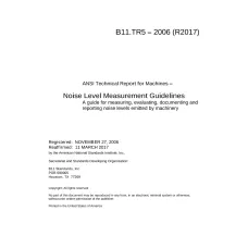B11 B11.TR5:2006 (R2017)