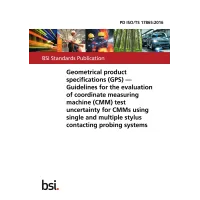 BS PD ISO/TS 17865:2016