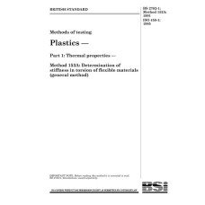BS 2782-1:METHOD 153A:1991 BS 2782-1:METHOD 153A:1991