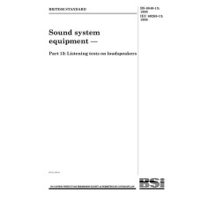 BS 6840-13:1998 BS 6840-13:1998