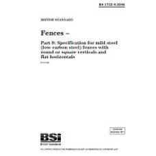 BS 1722-9:2006 BS 1722-9:2006