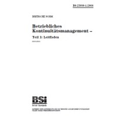 BS 25999-1:2006 (GERMAN) BS 25999-1:2006 (GERMAN)