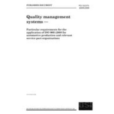 BS PD ISO/TS 16949:2009 BS PD ISO/TS 16949:2009