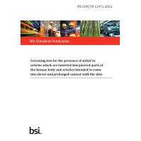 BS PD CEN/TR 12471:2022