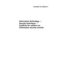 BS PD ISO/IEC TR 27008:2011 BS PD ISO/IEC TR 27008:2011