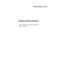 BS PD IEC/TR 60825-13:2011 BS PD IEC/TR 60825-13:2011