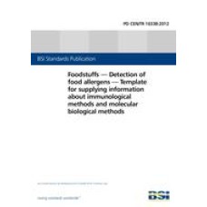 BS PD CEN/TR 16338:2012