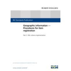 BS PD ISO/TS 19135-2:2012