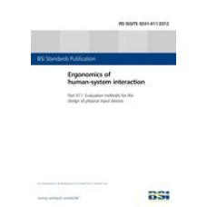 BS PD ISO/TS 9241-411:2012 BS PD ISO/TS 9241-411:2012