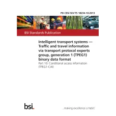 BS PD CEN ISO/TS 18234-10:2013