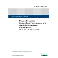 BS PD ISO/TS 12901-1:2012