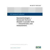 BS PD ISO/TS 11937:2012