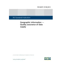 BS PD ISO/TS 19158:2012