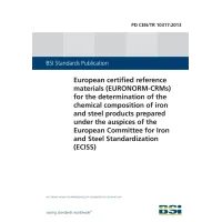 BS PD CEN/TR 10317:2013