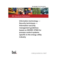 BS PD ISO/IEC TR 27019:2013 BS PD ISO/IEC TR 27019:2013