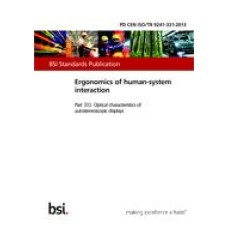 BS PD CEN ISO/TR 9241-331:2013