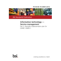 BS PD ISO/IEC TR 20000-5:2013