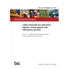 BS PD CLC/TR 50083-10-1:2014