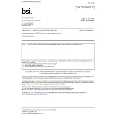 BS ISO/DIS 14001:2014 BS ISO/DIS 14001:2014