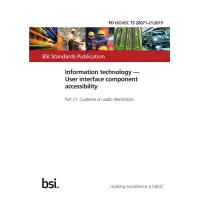 BS PD ISO/IEC TS 20071-21:2015