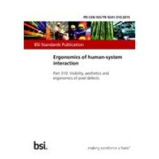 BS PD CEN ISO/TR 9241-310:2015
