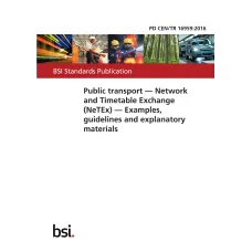 BS PD CEN/TR 16959:2016